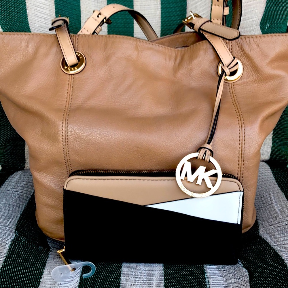 Michael Kors purse & unbranded wallet